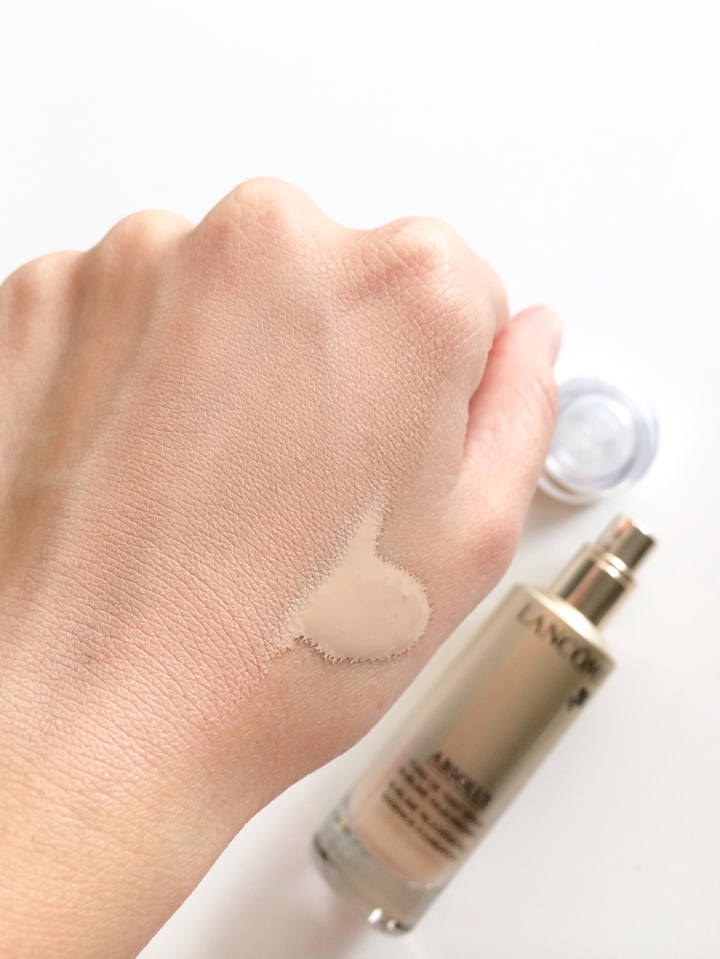 Lancome Absolue foundation swatch 