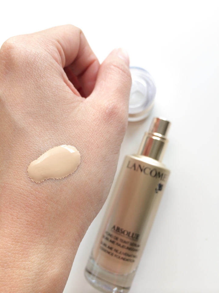 Lancome Absolue foundation swatch