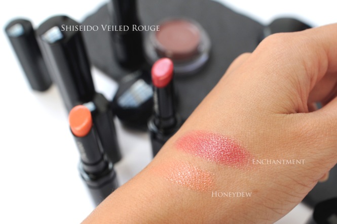 shiseido Autumn 2015 lipstick swatches